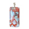 Pendentifs Agate Rouge Rectangle Fin