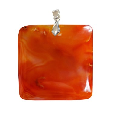 Pendentifs Cornaline Carré