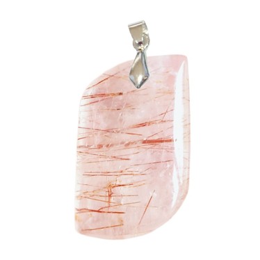 Pendentif Quartz à Inclusions de Rutile Forme S