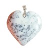 Pendentifs Agate Dendritique (Merlinite) Cœur