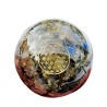 Sphères Labradorite Orgonite Fleur de Vie 6 cm
