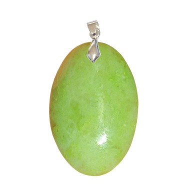 Pendentifs Aventurine Verte de Madagascar Ovale