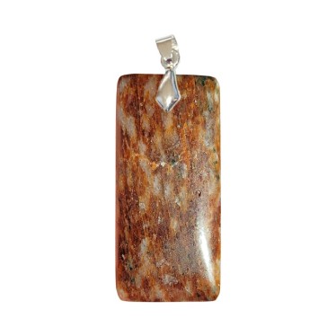 Pendentifs Grenatite de Madagascar Rectangle Fin