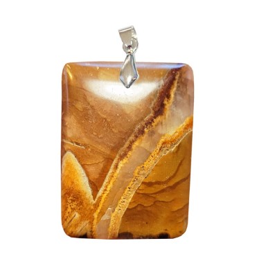 Pendentifs Septaria Rouge Rectangle