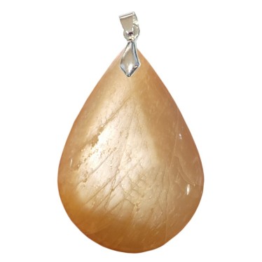 Pendentifs Pierre de Lune Orangé Goutte