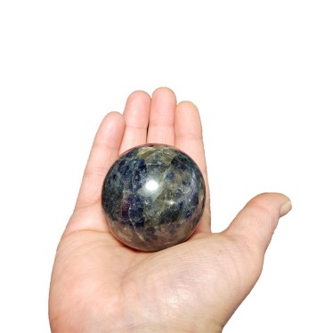 Sphère de Cordièrite (Iolite) D 5 cm