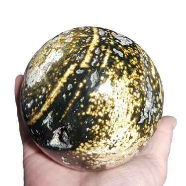 Sphère en Jaspe Orbiculaire Diamètre 9.5 cm