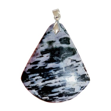 Pendentifs Gabbro Rubané Triangle