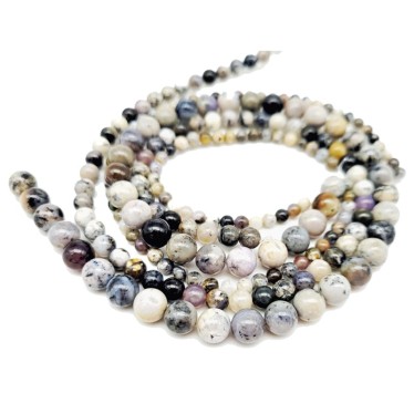 Perles Agate Dendritique (Merlinite)