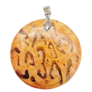 Feldspath Graphique Orangé Rond