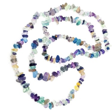 Fils Baroque Fluorite Multi EXTRA Longueur 83 cm