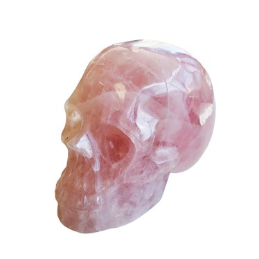 Crâne Quartz Rose 11.5 x16.5x10 cm 2.71 Kg