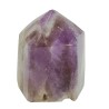 Pointe Polie Améthyste Chevron de Madagascar 11 cm