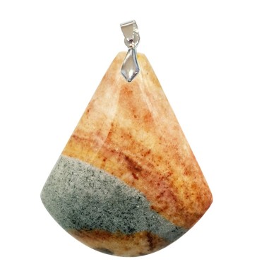 Pendentifs Jaspe Polychrome (Imprimé) Triangle