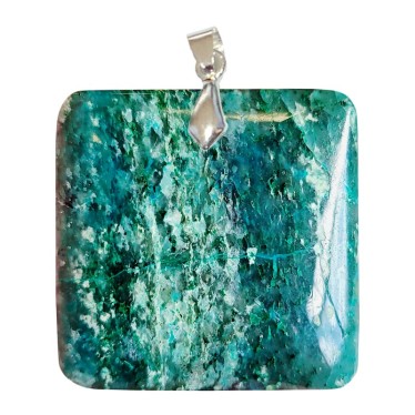 Pendentifs Chrysocolle Madagascar Carré