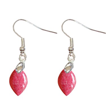 Boucles d'Oreilles Rhodonite EXTRA Marquise