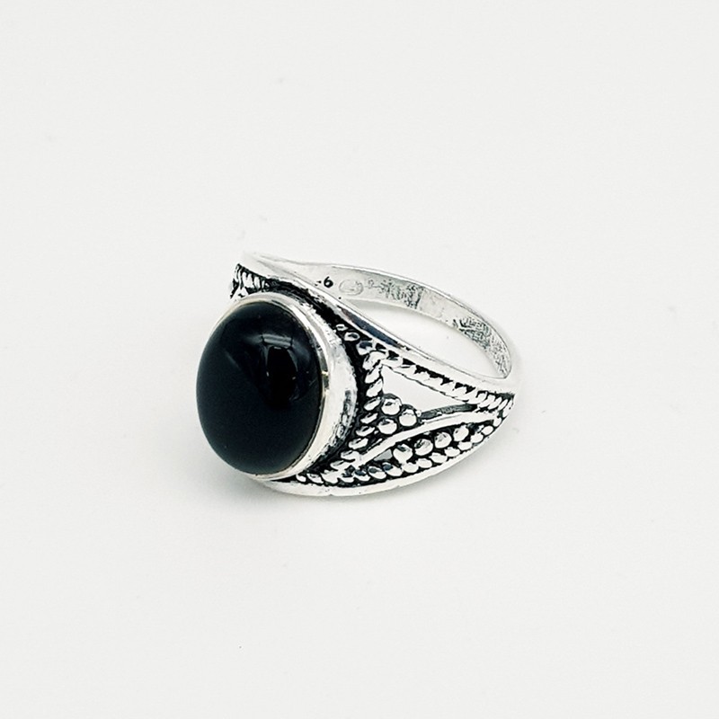 Bague Onyx & Argent 925