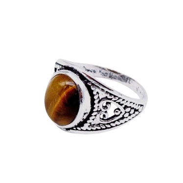 BAGUE Œil de Tigre & Argent 925