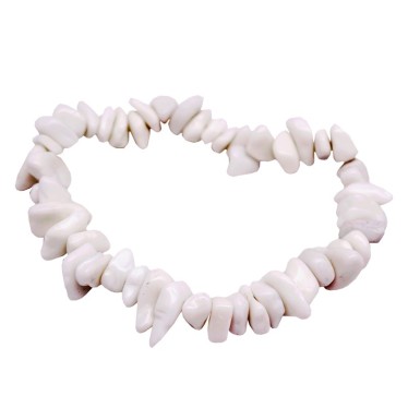 Bracelet Quartz Blanc Baroque