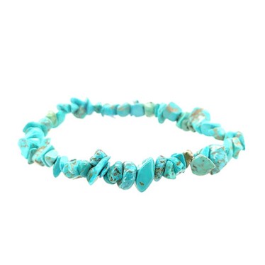 Bracelet Howlite Couleur Turquoise Baroque