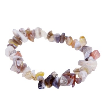bracelet Agate du Botswana Baroque