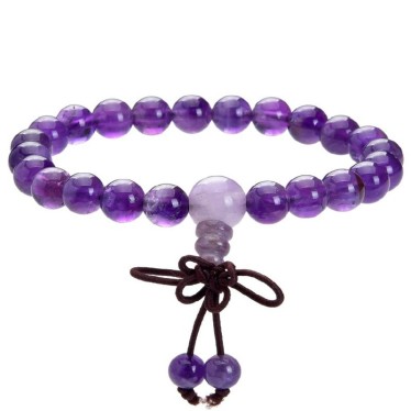 Bracelet Améthyste EXTRA Mala Billes 8 mm