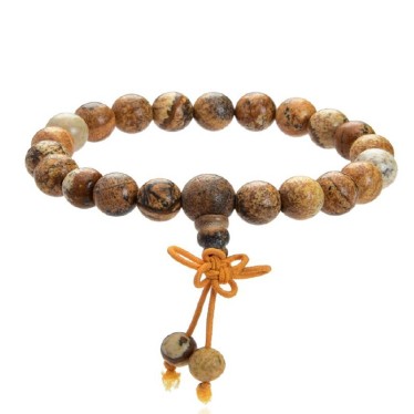 Bracelet Jaspe Paysage Mala Billes 8 mm