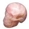 Crâne Quartz Rose 11 cm