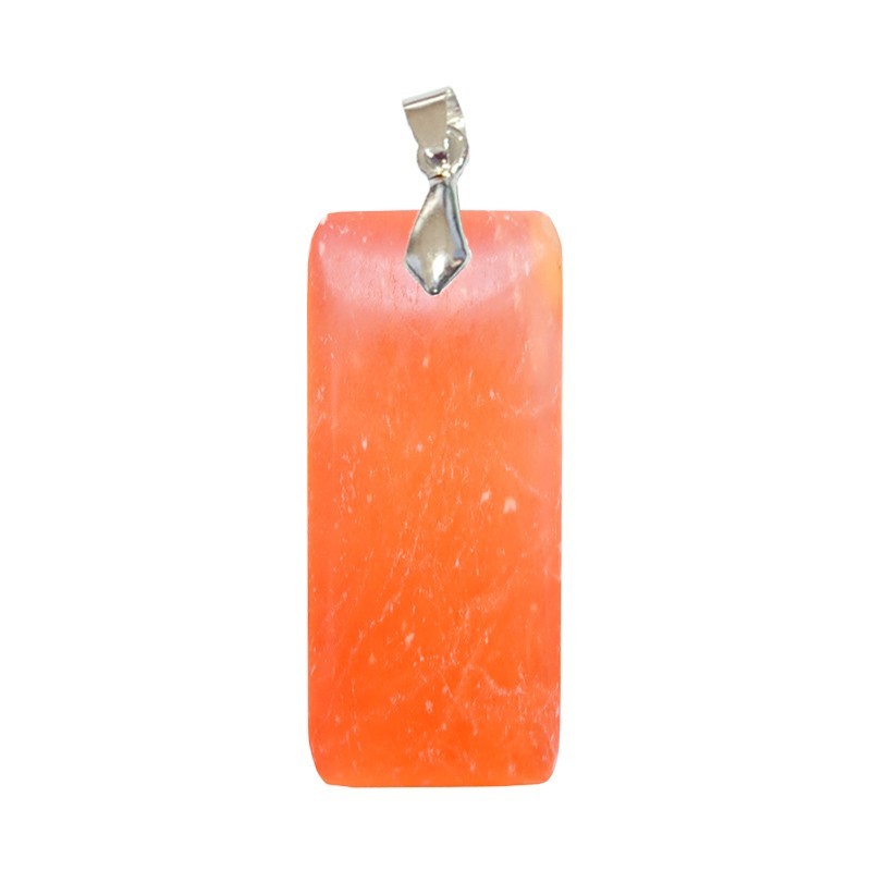 Pendentifs Calcite Orange EXTRA Rectangle Fin