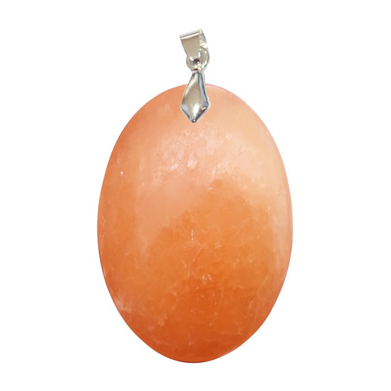 Pendentifs Calcite Orange EXTRA Ovale