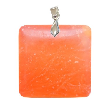 Pendentifs Calcite Orange EXTRA Carré