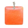 Pendentifs Calcite Orange EXTRA Carré