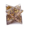 Etoiles de Merkaba Orgonite Œil de Tigre 10 x 6 cm