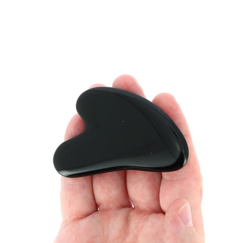 Gua Sha Massage du Visage Obsidienne Noire