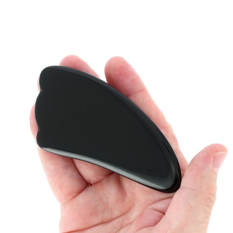 Gua Sha Massage du Visage Obsidienne Noire