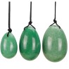 Œufs de Yoni Aventurine Verte Percés