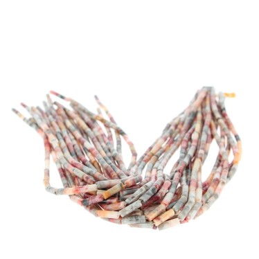 Tubes Cylindriques Agate Crazy Lace