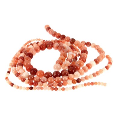 Perles Aventurine Pêche