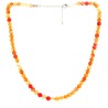 Collier Cornaline Billes 6 mm