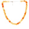 Collier Cornaline Billes 10 mm