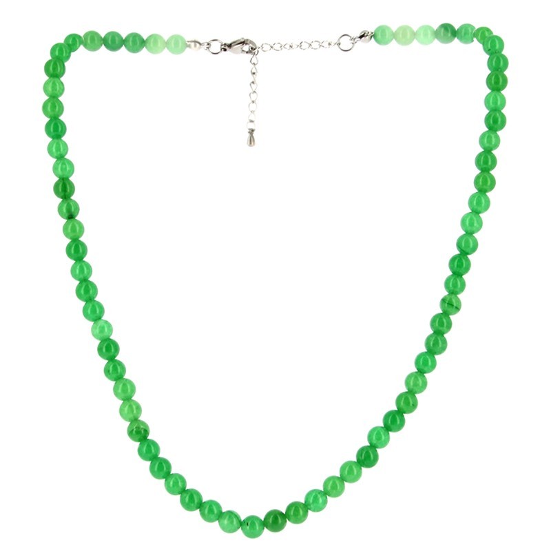 Collier Aventurine verte 6 mm