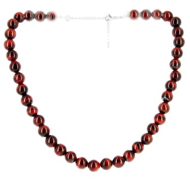 Collier Œil de Taureau Billes 10 mm