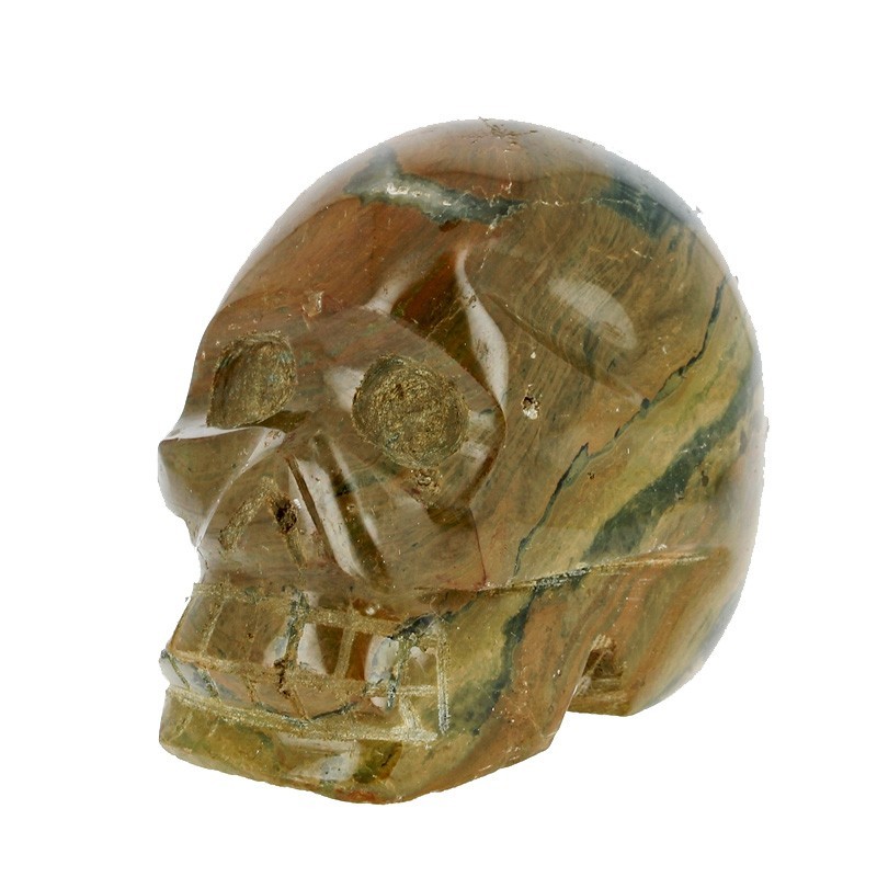 Crâne Jaspe Polychrome 9 cm