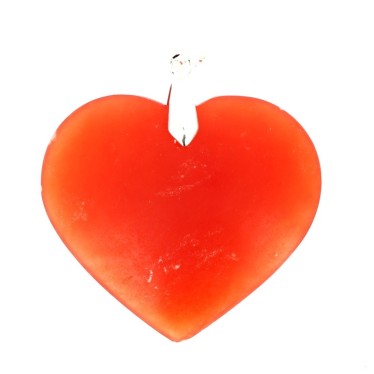 Calcite Orange EXTRA Foncée Cœur