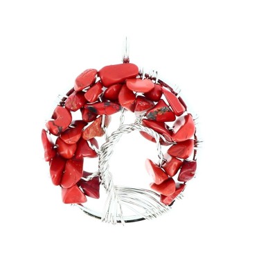 Cercle Jaspe Rouge Arbre de...