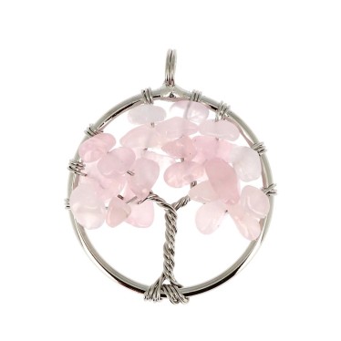 Cercle Quartz Rose Arbre de...