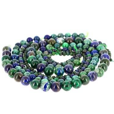 Perles Azurite-Malachite