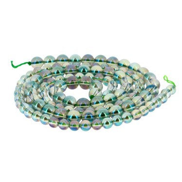 Perles Aqua Aura sur base...