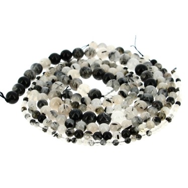 Perles Quartz Tourmaline