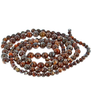 Perles Opale Noire & Blanche